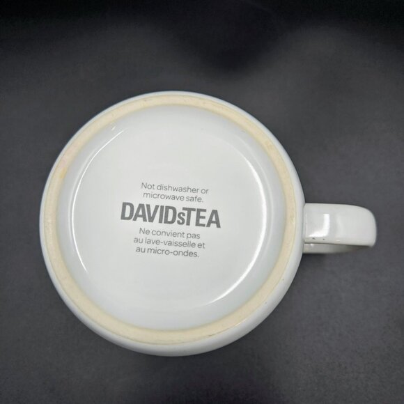 Davids Tea Pink Mittens Tea Cup Mug Coffee Gold Rim Read - Picture 8 of 10